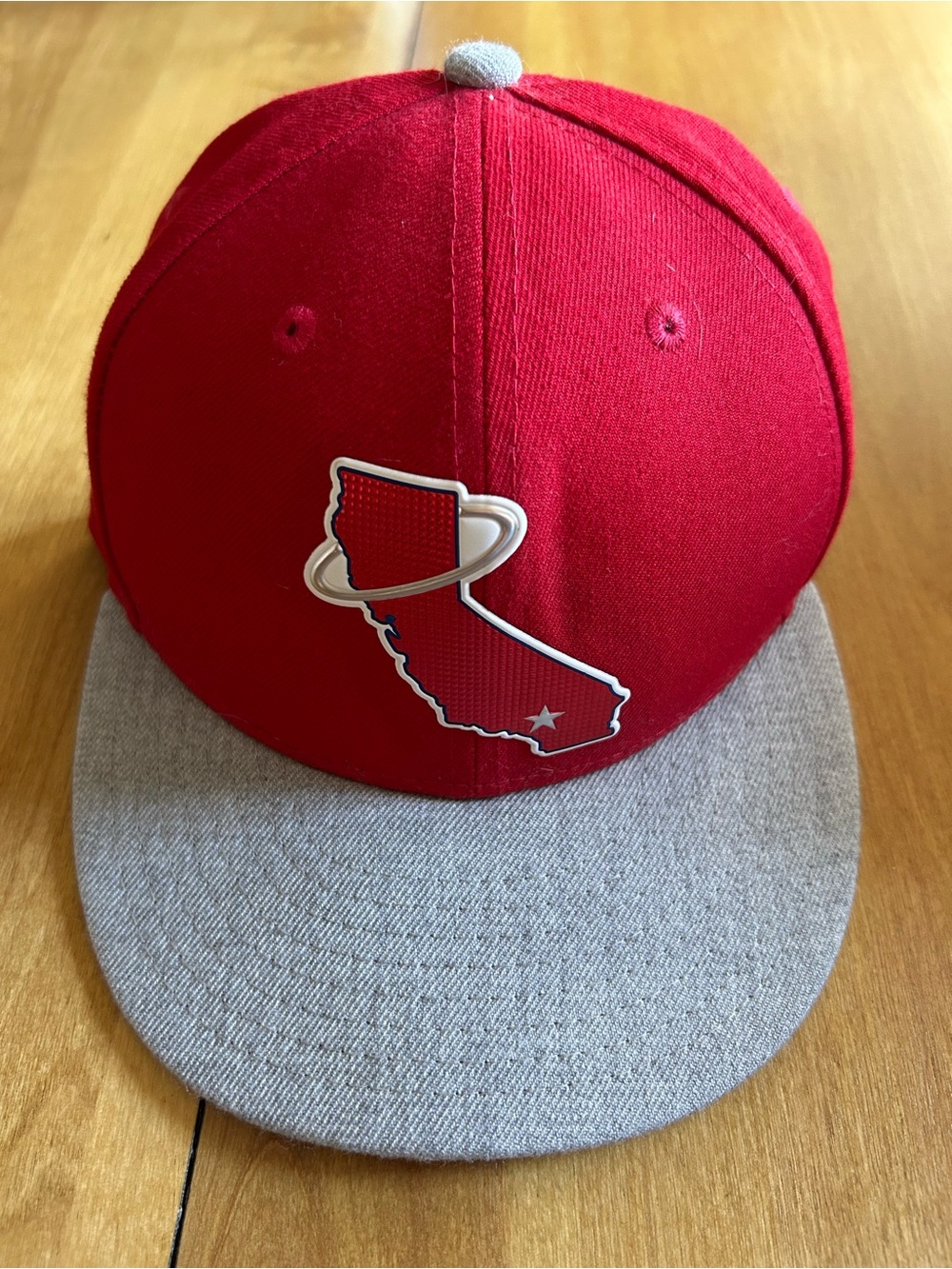 Anaheim Angels Red and Gray California Logo Baseball Hat